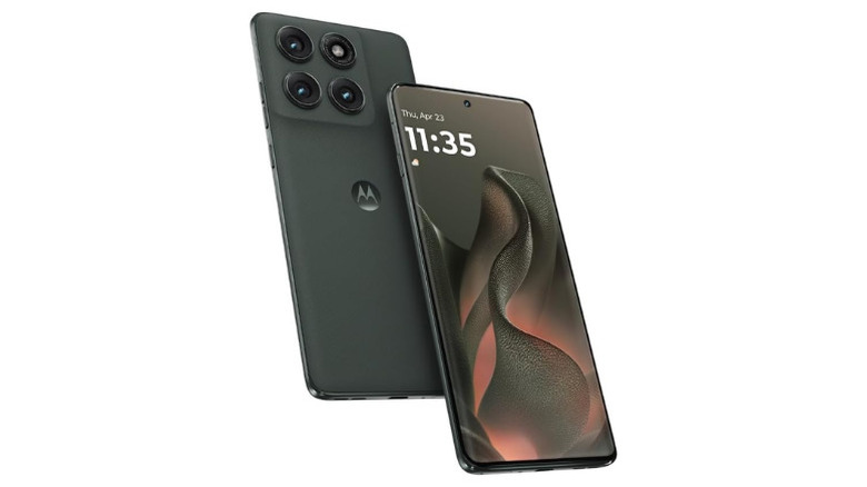 Front and rear view of the 2025 Motorola Edge