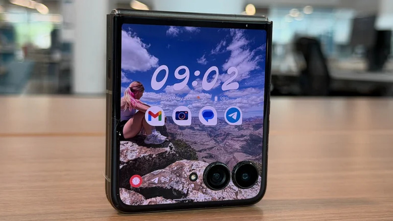 A folded 2026 Motorola Razr Ultra