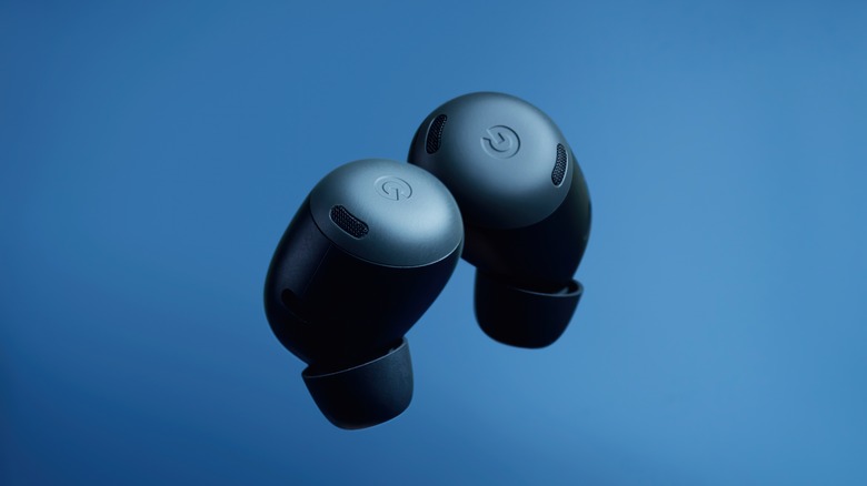 Blue Google Pixel Buds Pro