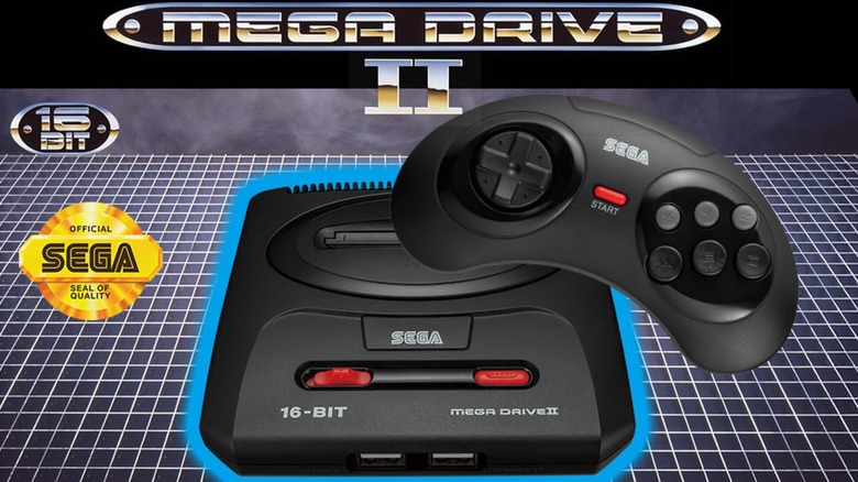 An advertisement for the Sega Mega Drive Mini 2