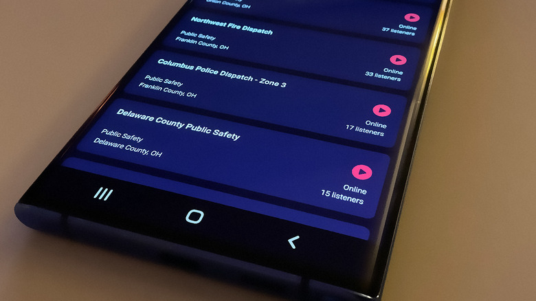 Fucidin police scanner app on phone