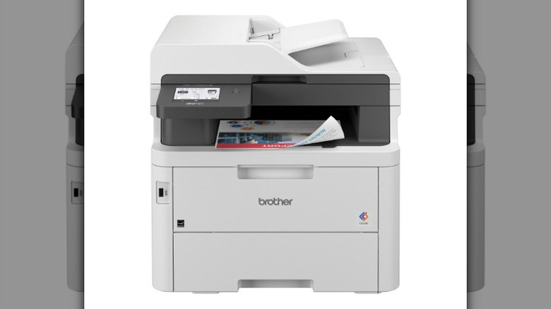 Brother MFC-L3765CDW printer on a white background