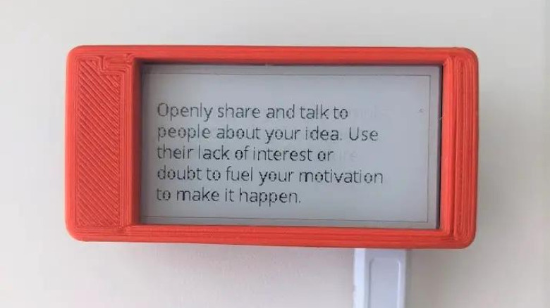 Motivational Quote Bot Display project