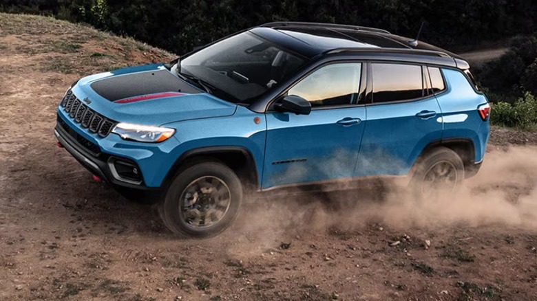 A blue 2025 Jeep Compass