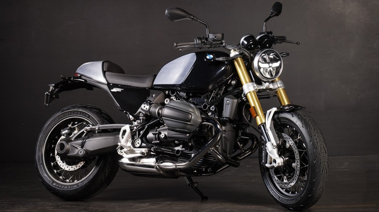 BMW R 12 nineT motorcycle front 3/4 view