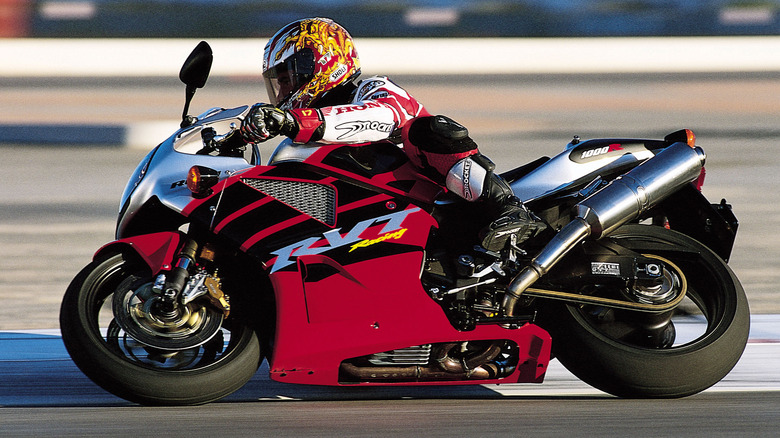 Honda RC51 on a racetrack