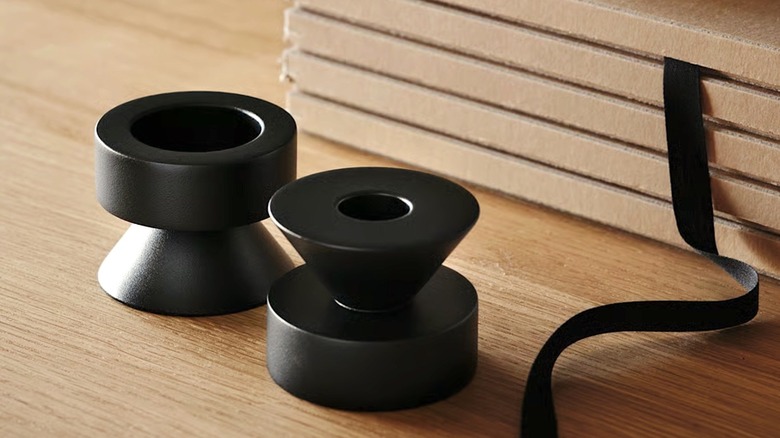 Stockholm 2025 candle holders sitting on table top