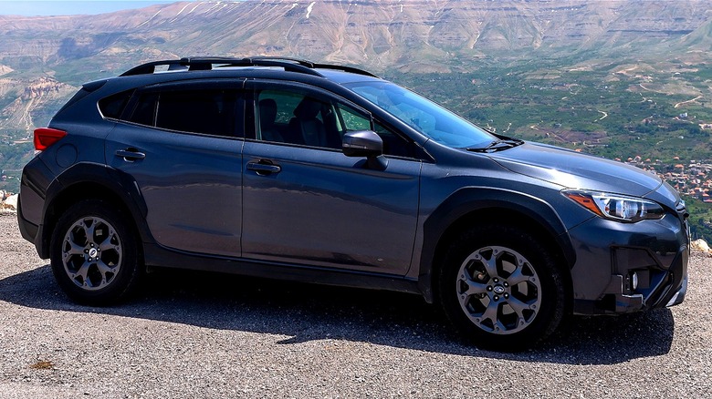 Subaru Crosstrek on road