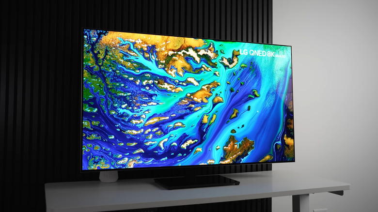 A close up shot of the LG OLED G5 TV