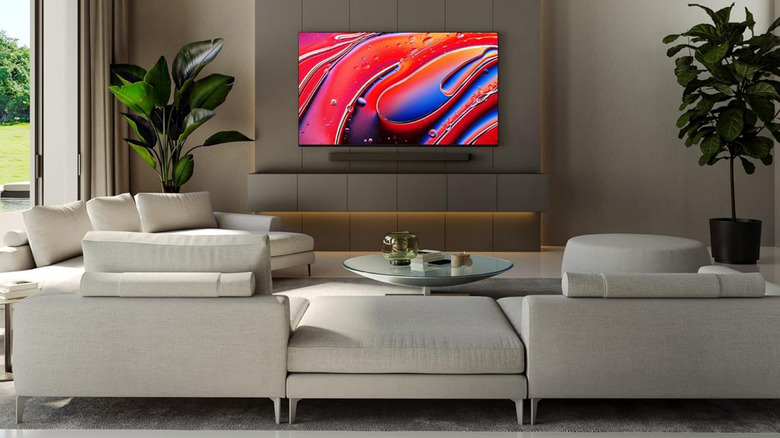 A Sony Bravia 9 fending off sunlight coming in through a window while maintaining a bright display.