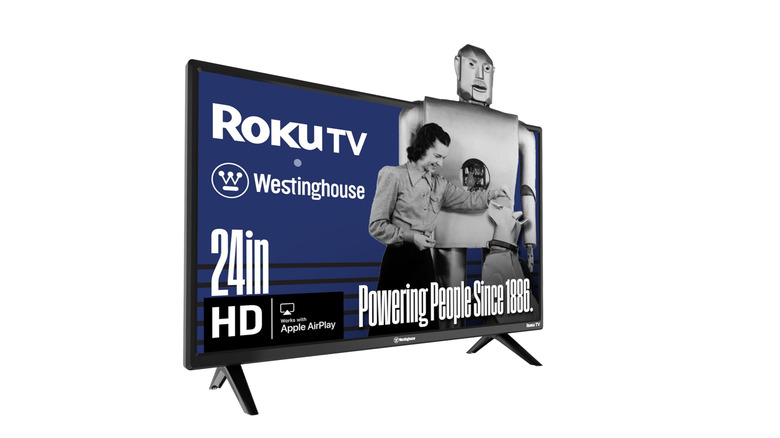 A Westinghouse 24-inch HD Smart Roku TV.