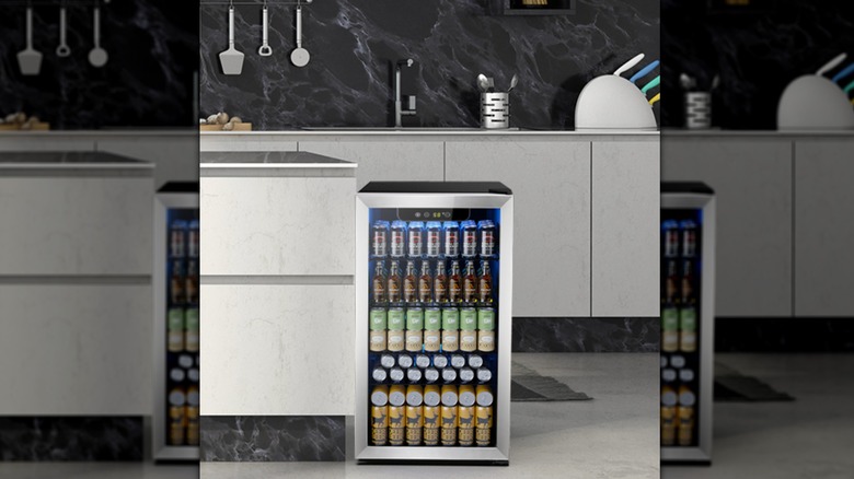 Electactic Mini Fridge in kitchen