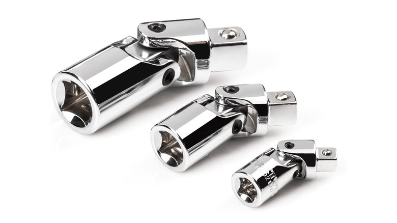 Three Tekton universal joint sockets