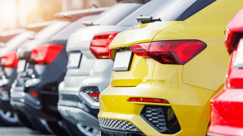 A used car lot