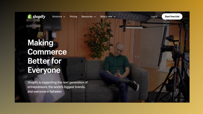 Shopify website screenshot