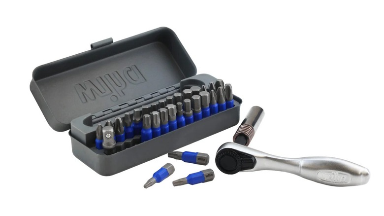Wiha 32-piece GoBox Impact Bit Set with Mini Ratchet