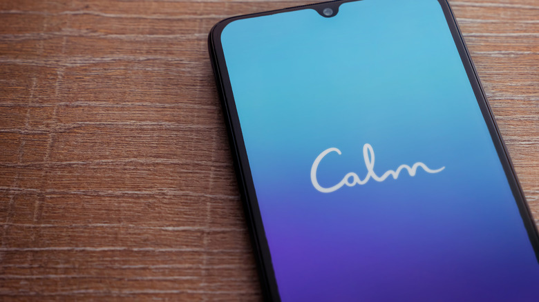 Calm app on Android smartphone