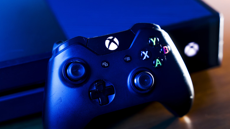 Xbox console and controller