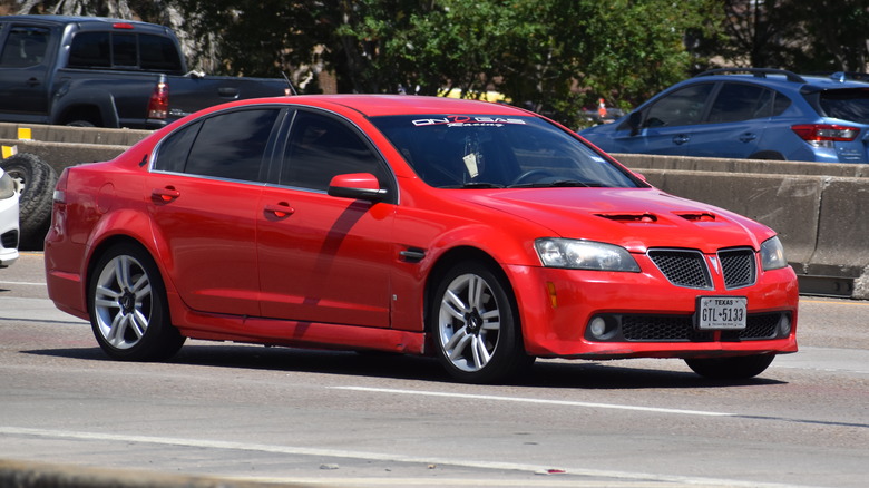 red Pontiac Grand Prix