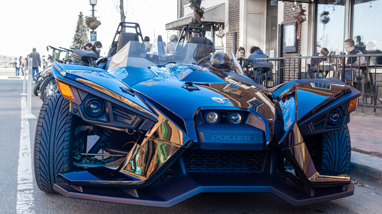 polaris slingshot low angle view