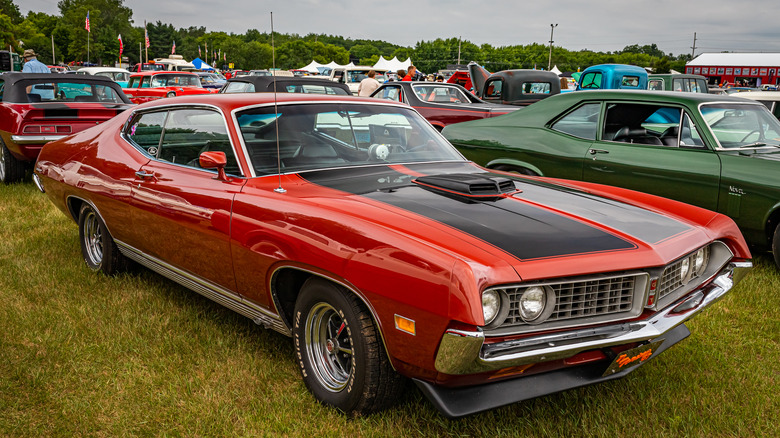 Red Ford Torino GT