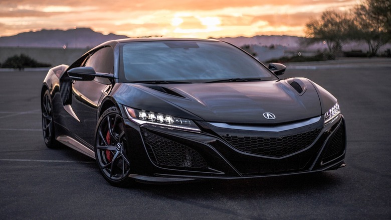 a black 2017 Acura NSX