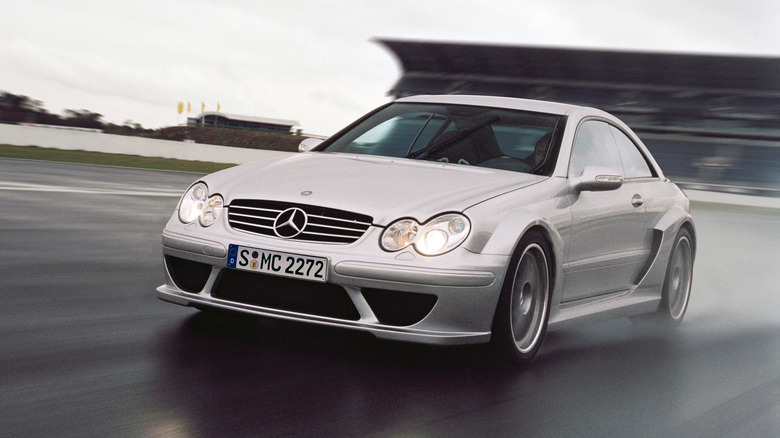Mercedes-Benz CLK DTM AMG on a race track