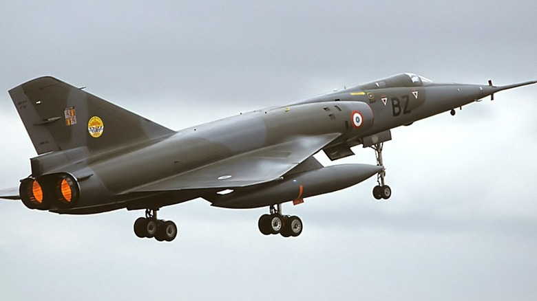 A Dassault Mirage IV taking off