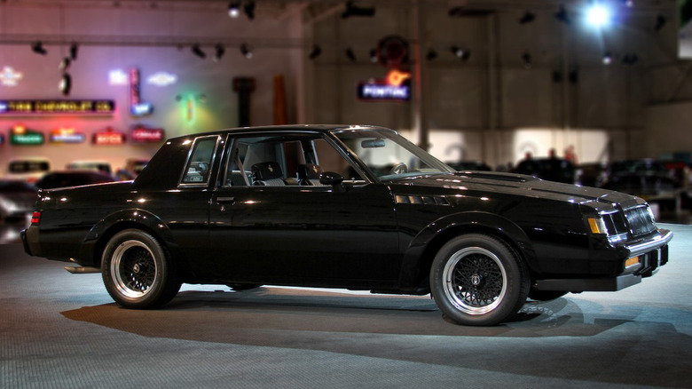 A side on shot of the 1987 Buick GNX
