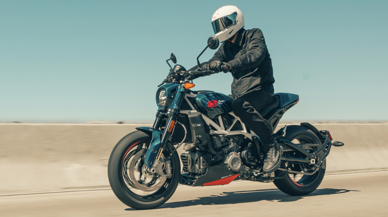 A motorcycle from the FTR1200 lineup
