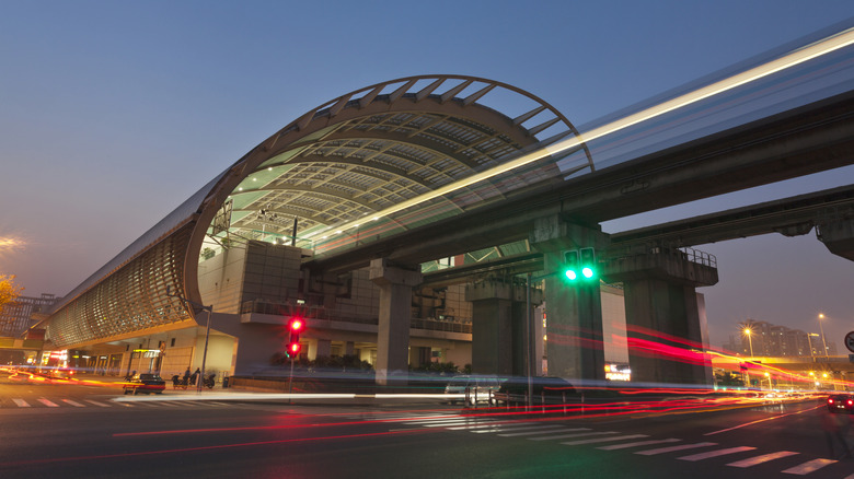 Maglev Train night