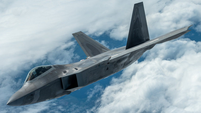 F-22 Raptor in flight