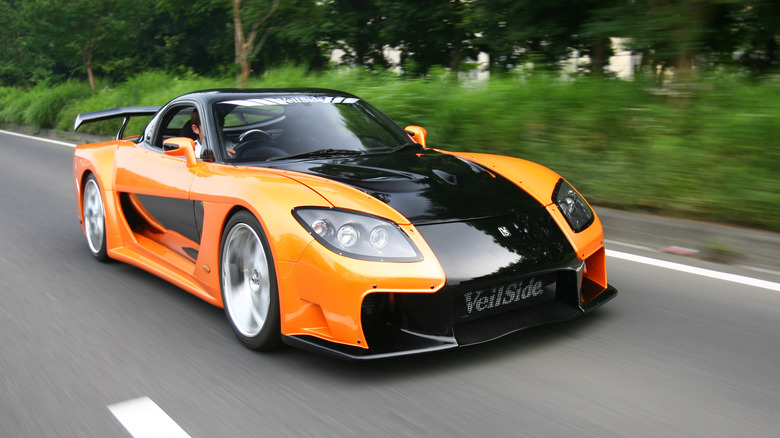 Mazda RX-7 with Veilside body kit