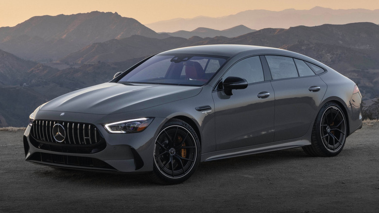 Mercedes-AMG GT 63 S E Performance 4-Door Coupe front 3/4 view