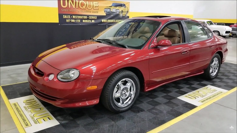 Red 96 Ford Taurus SHO