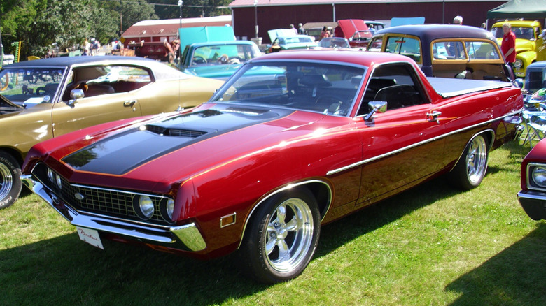 1970 Ford Ranchero parked at a car show