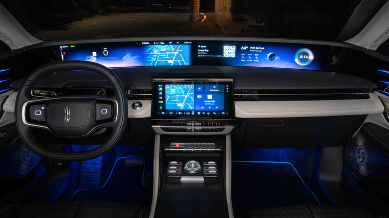 2026 Lincoln Nautilus interior dashboard with a 48-inch widescreen display