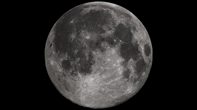 A photograph of the Full Moon as seen from Madison, Alabama, on October 22, 2010
