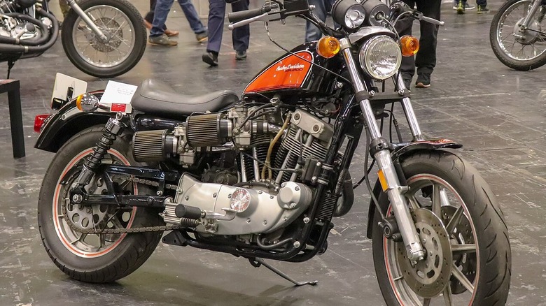 Harley-Davidson Sportster XR1000 on display