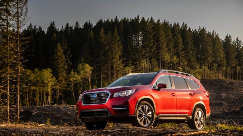 A red 2019 Subaru Ascent