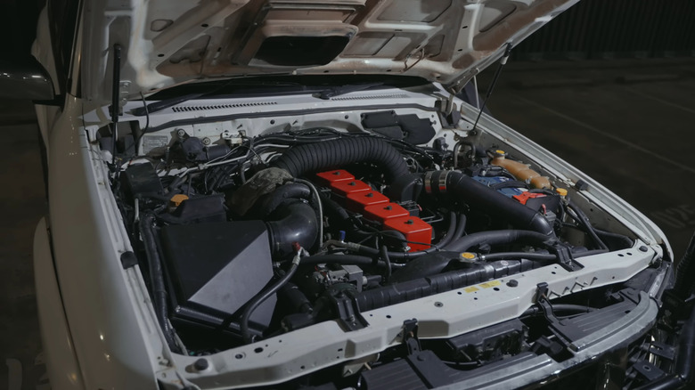 Cummins 5.9L/6BT Inline-Six inside a Nissan Patrol