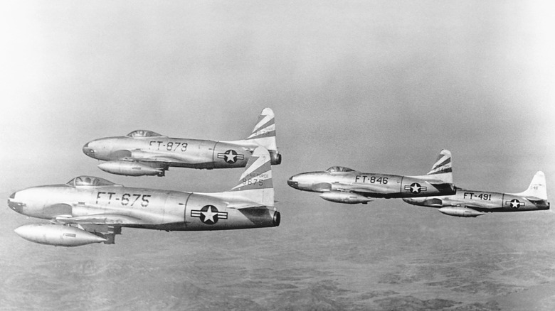 F-80 Shooting Stars in formation