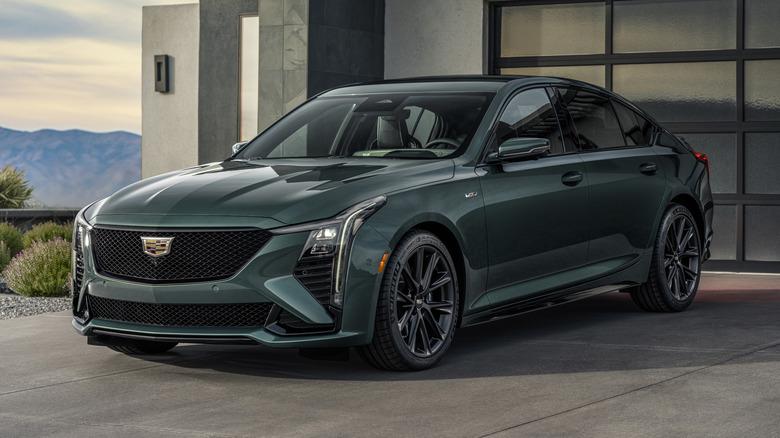 Cadillac CT5-V on a driveway