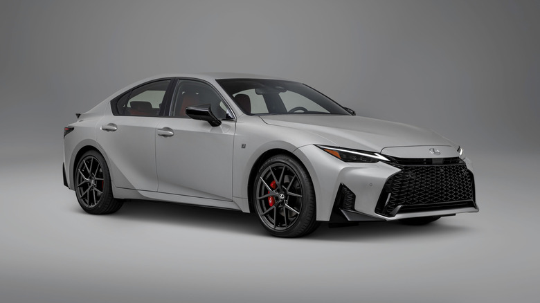 Studio shot of the Lexus IS