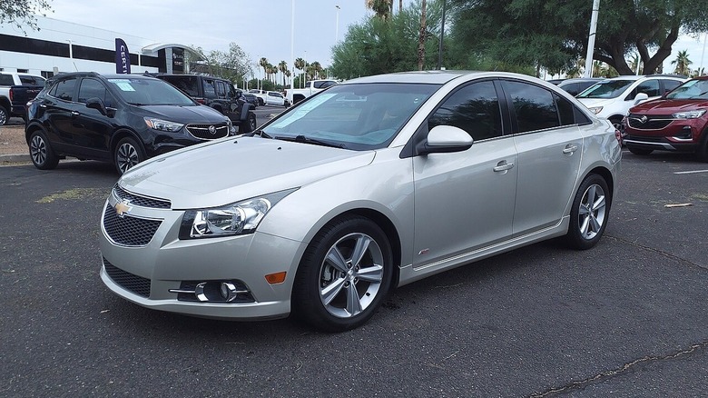 Silver 2013 Chevy Cruze