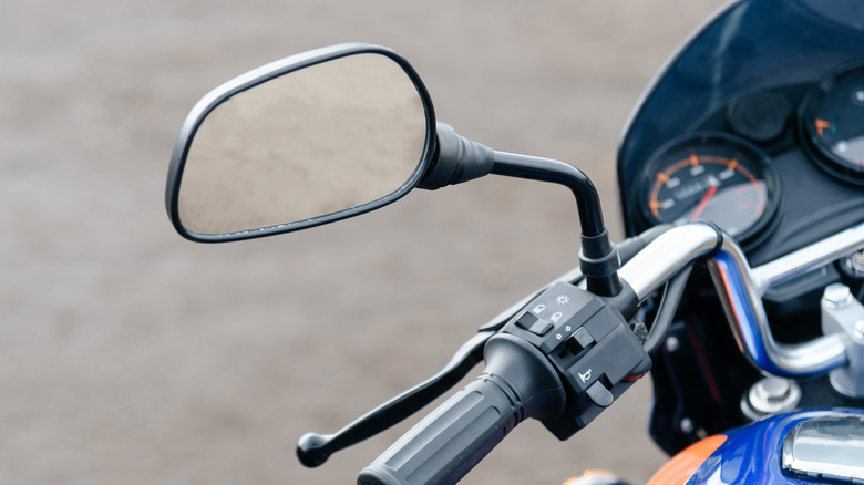 Motorcycle handlebar mirror