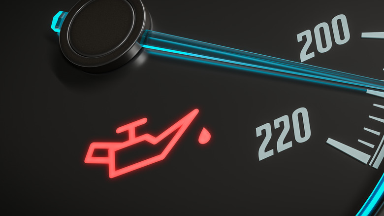 Oil pressure light appearing on dashboard