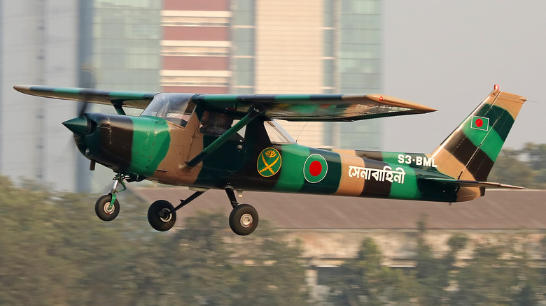Bangladesh Cessna military aircraft in flight