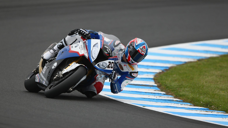 Person riding BMW S1000RR