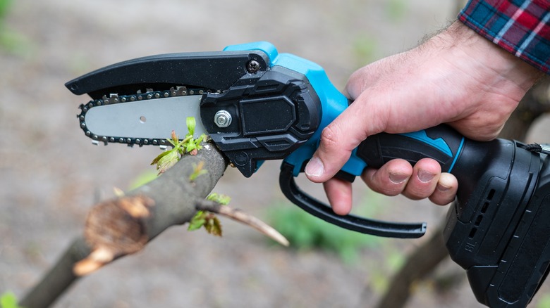 We Tried The Cheapest Mini Chainsaw At Home Depot. Here's How It Went